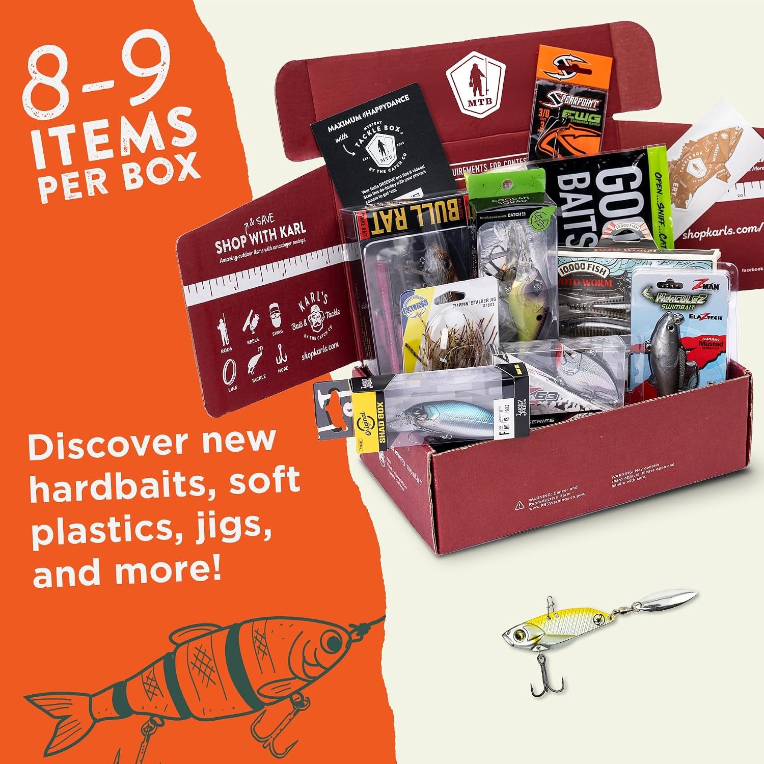 Mystery Tackle Box Elite Walleye Fishing Kit | Walleye Fishing | Freshwater Fishing | Jigs | Fishing Lures