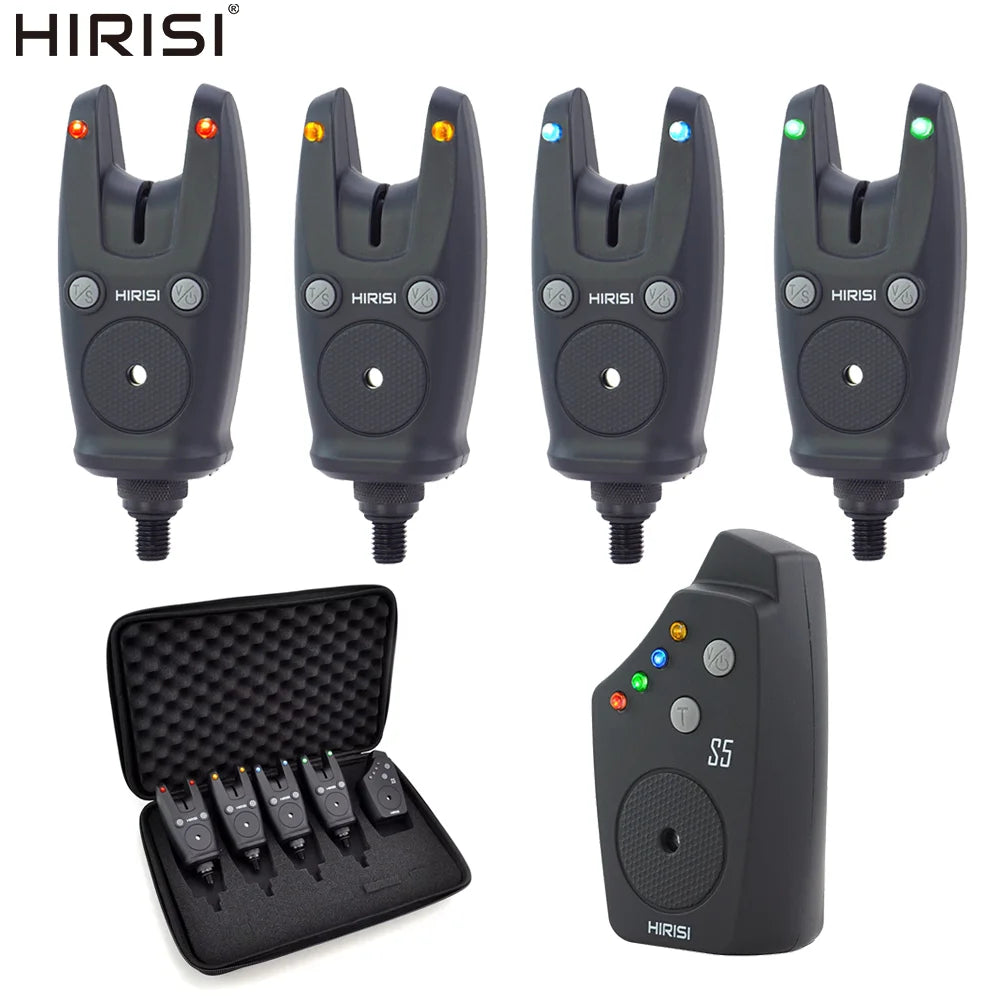 S5 Carp Fishing Bite Alarms Fishing Bite Indicator Waterproof Wireless Fishing Alarm Set Fishing Accessories
