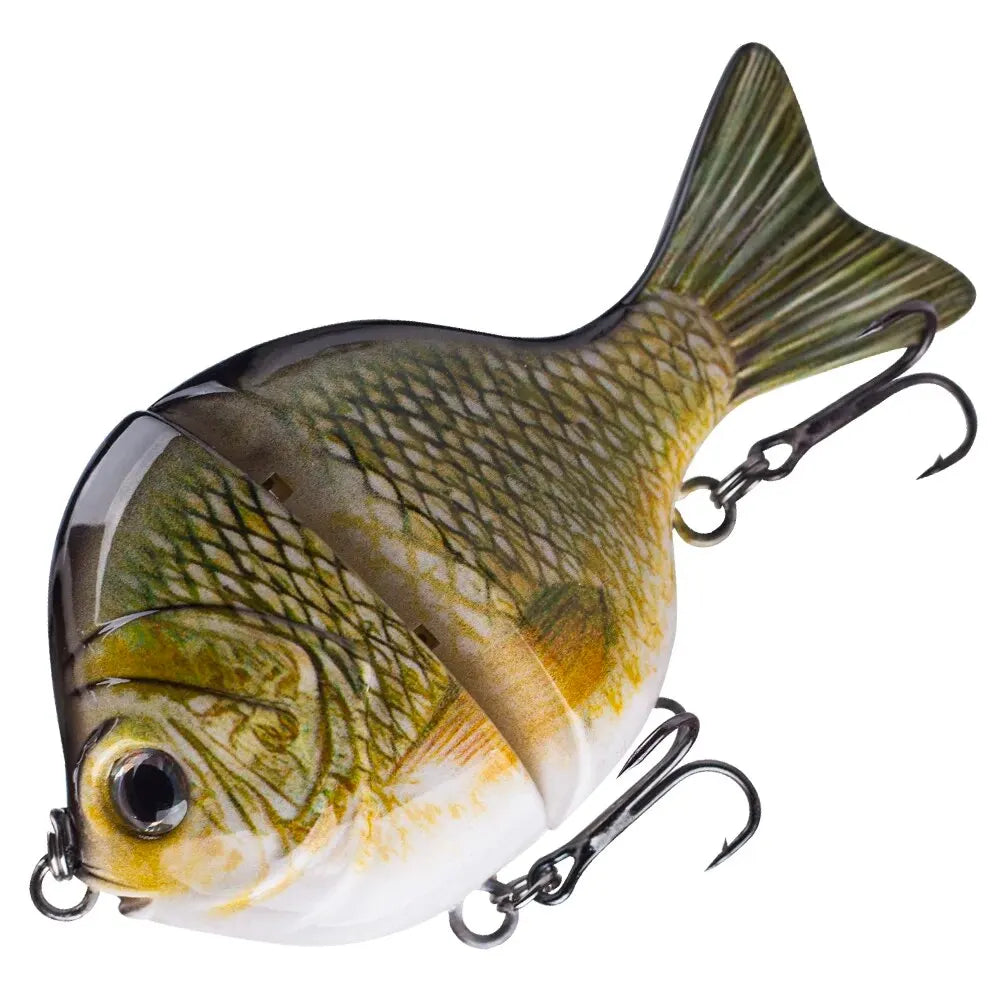 1PCS 9CM 34.5G Glide Bait Single-Jointed Plastic Swimbait Sunfish Fishing Bass Lures