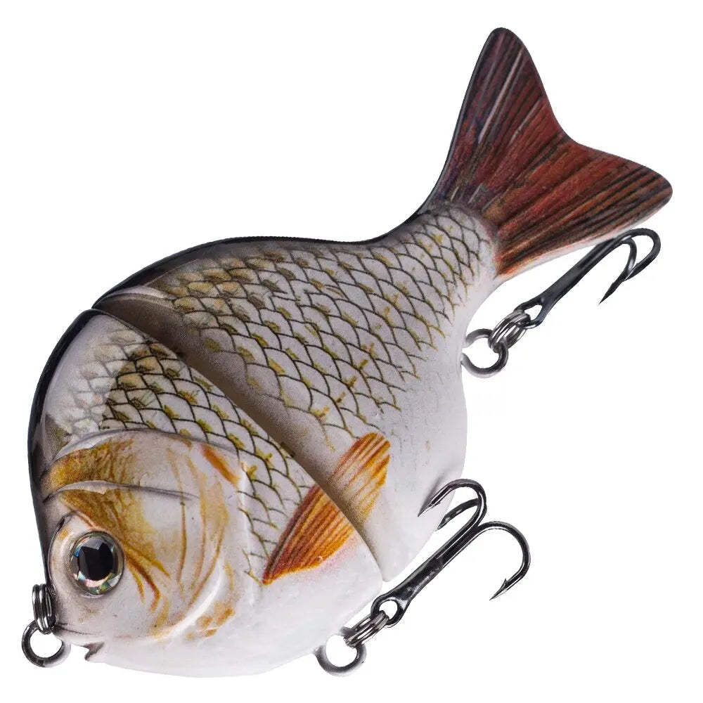 1PCS 9CM 34.5G Glide Bait Single-Jointed Plastic Swimbait Sunfish Fishing Bass Lures