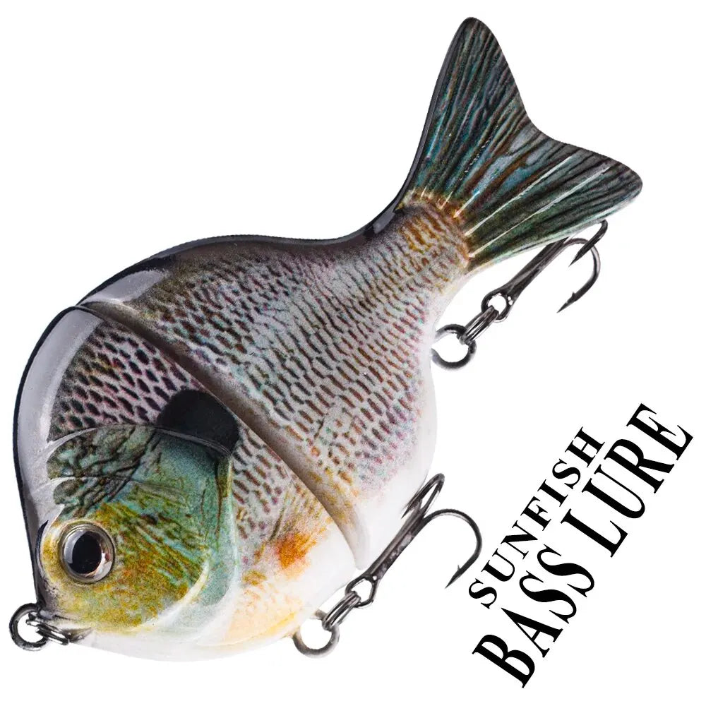 bass fishing with a sunfish lure LIVETARGET Swimbait 3 1/2": Natural Blue Pumpkinseed but it is packed with new elements Sunfish fishing in Connecticut