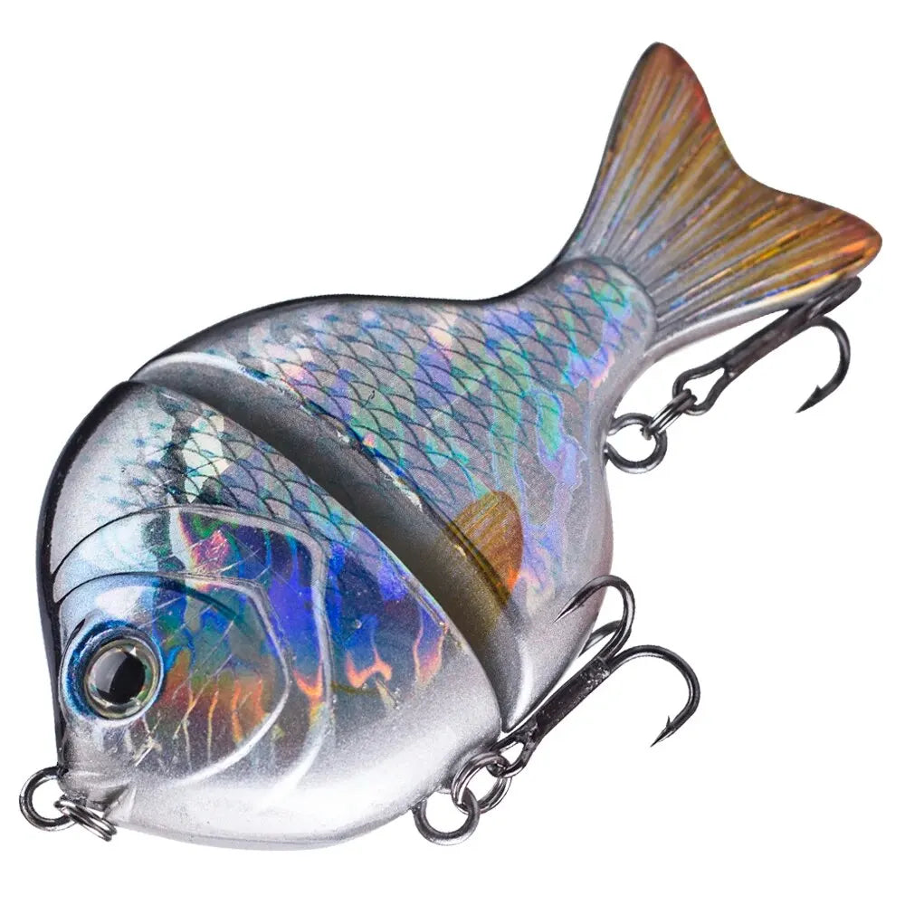 1PCS 9CM 34.5G Glide Bait Single-Jointed Plastic Swimbait Sunfish Fishing Bass Lures
