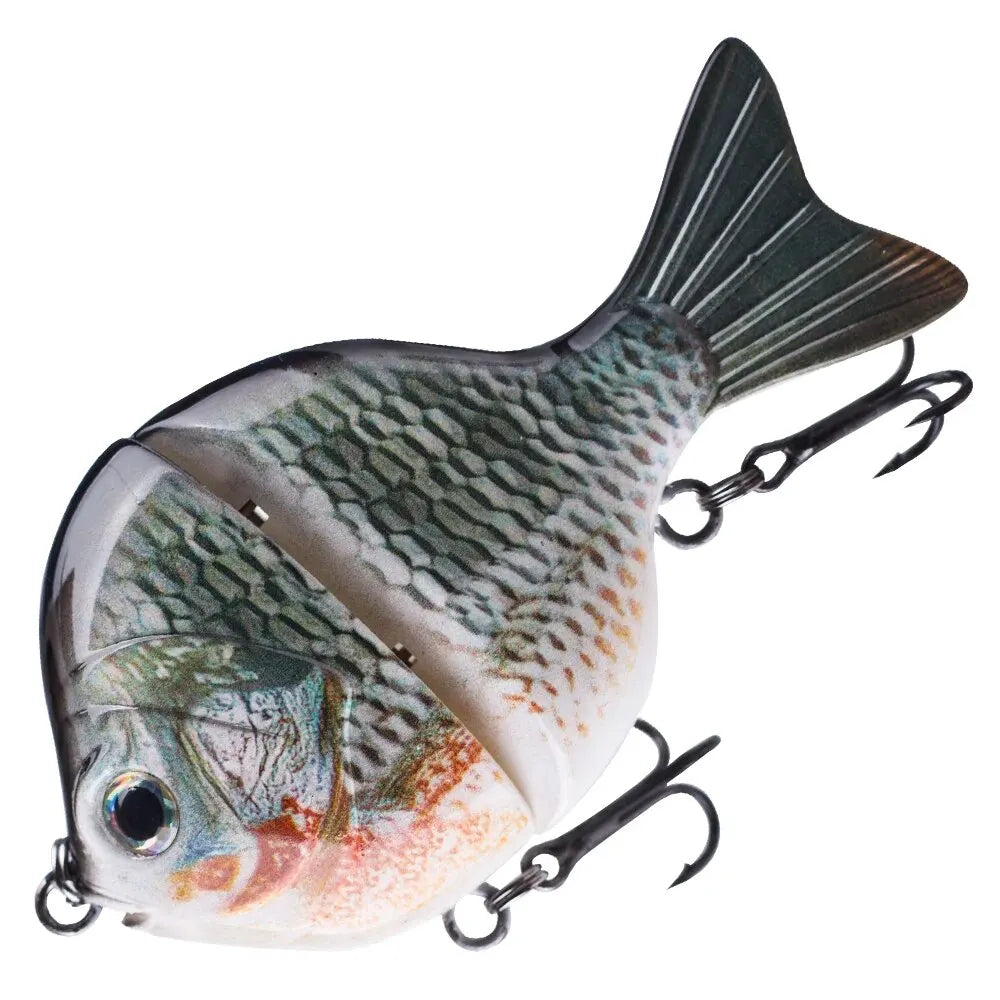 1PCS 9CM 34.5G Glide Bait Single-Jointed Plastic Swimbait Sunfish Fishing Bass Lures